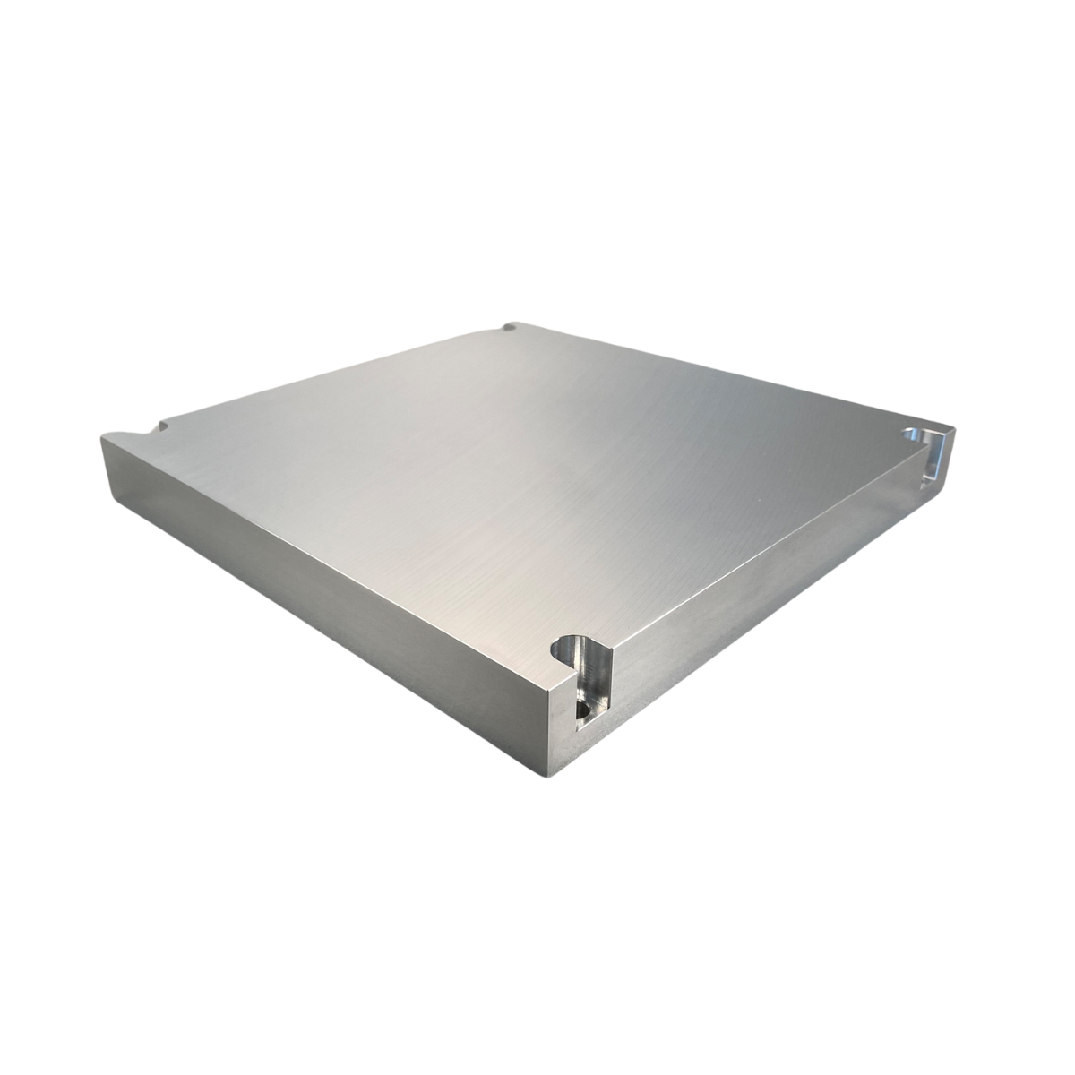 Photo of a rectangular aluminium building platform.