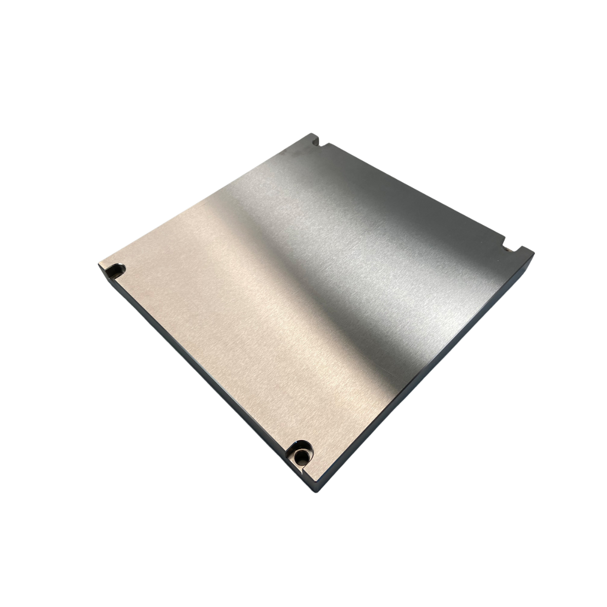 Photo of a rectangular aluminium building platform.
