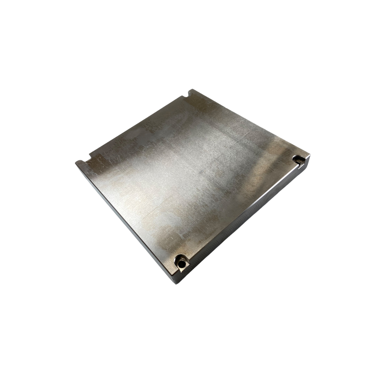 Photo of a rectangular aluminium building platform.