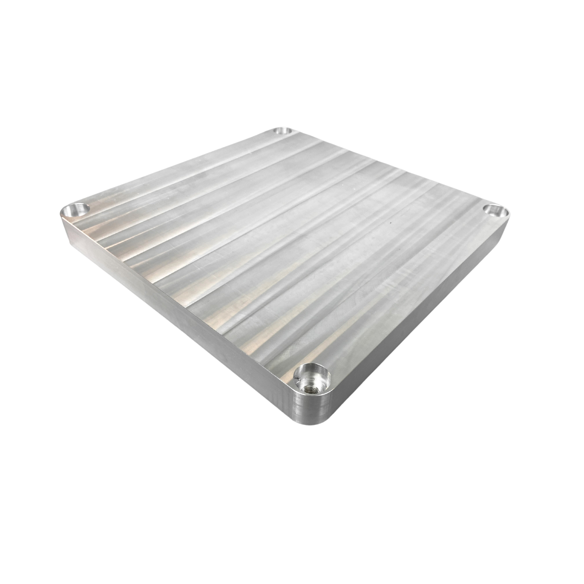 Photo of a rectangular aluminium building platform.