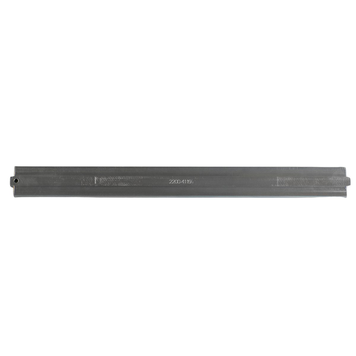 Top view of recoater blade.