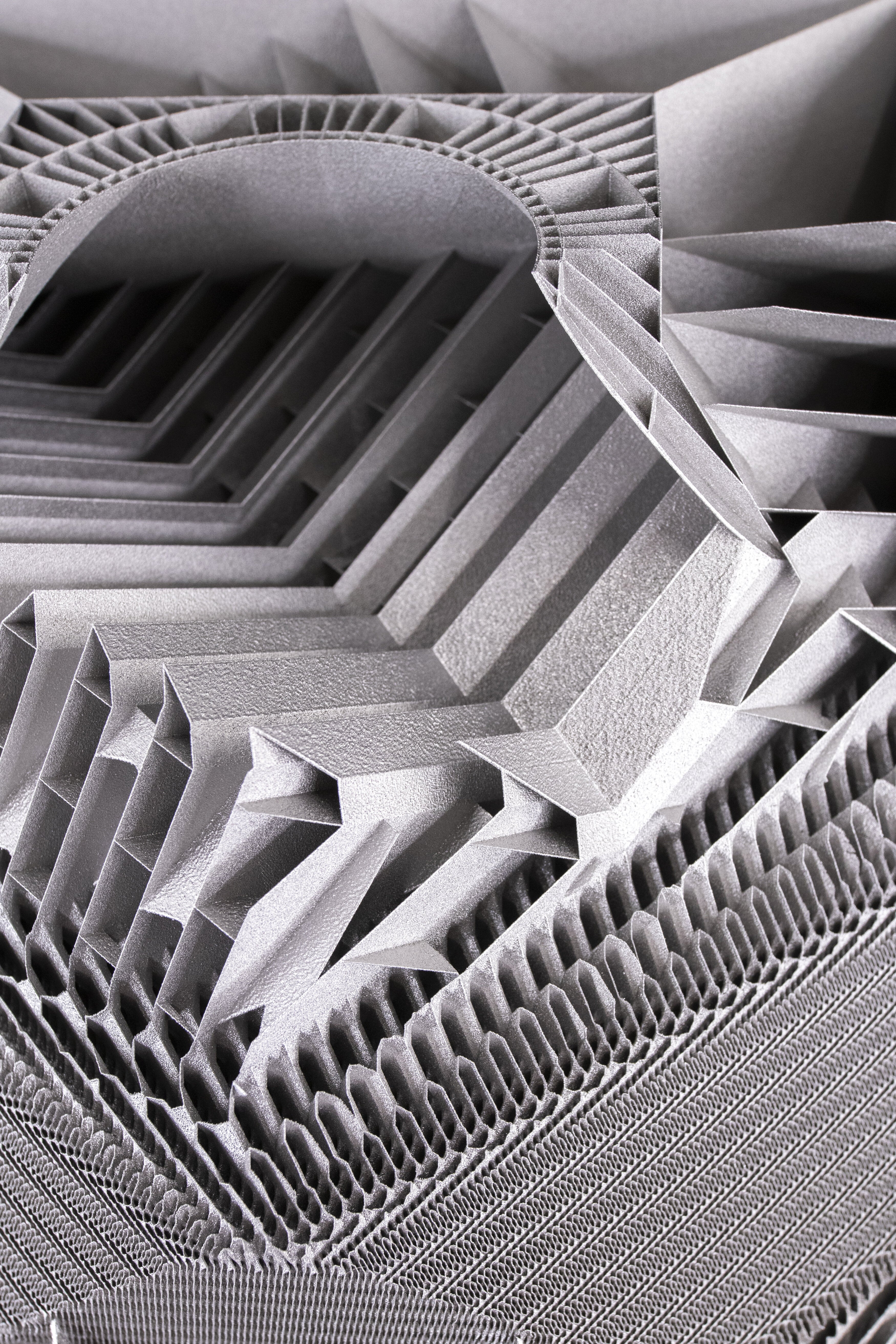 3D printed metal heat exchanger
