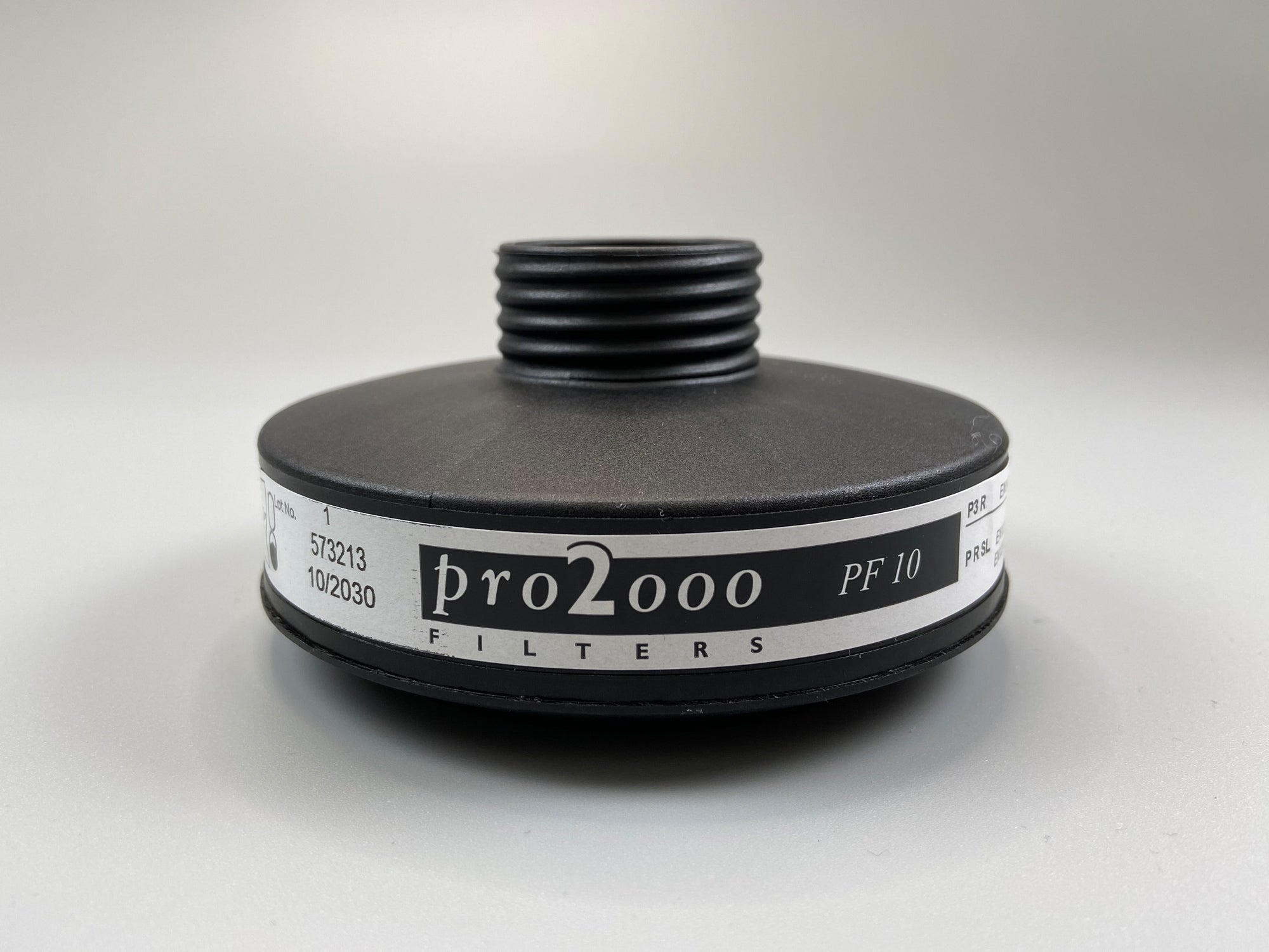Side view of the particle filter.