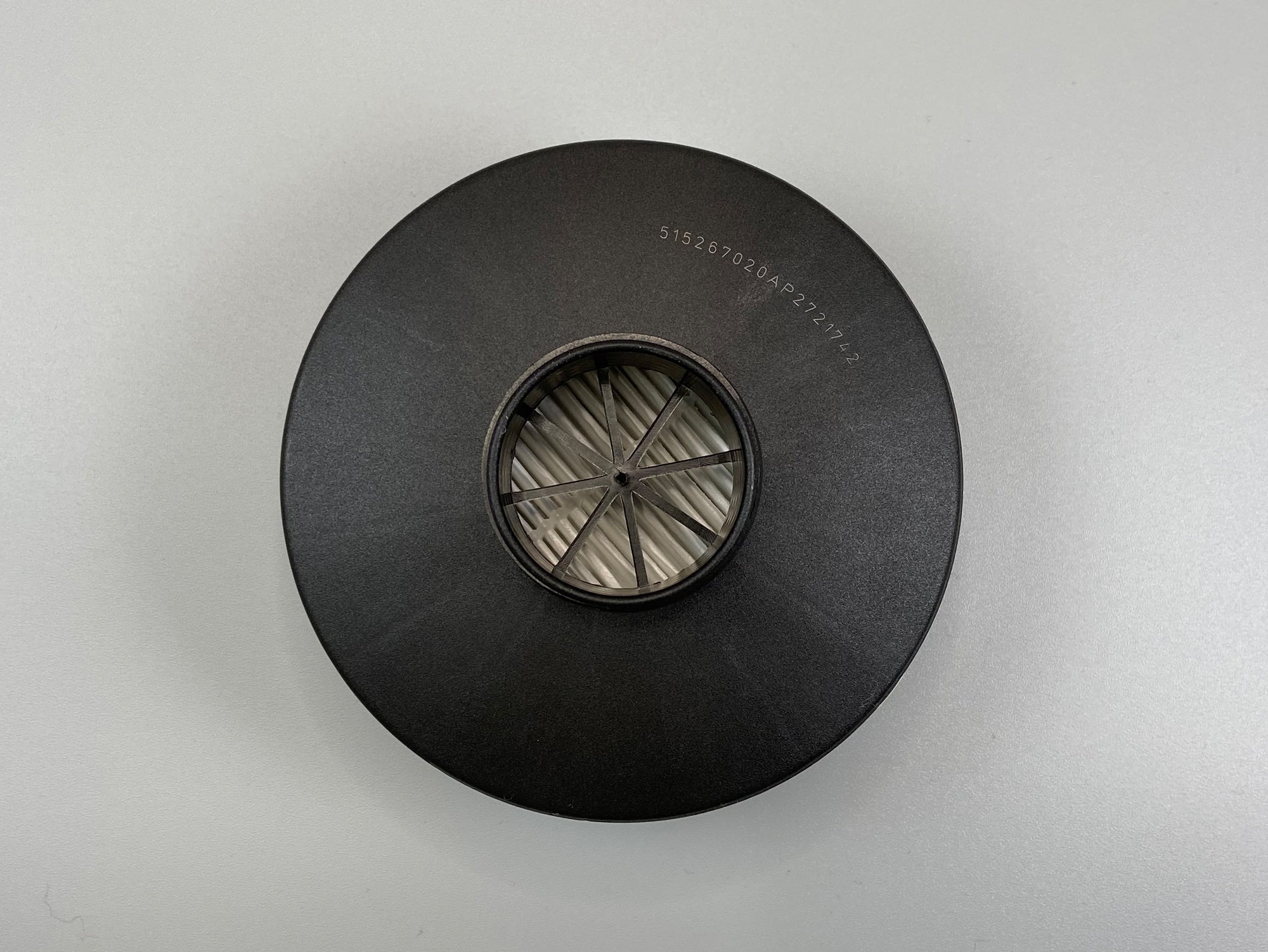 Back view of the particle filter.