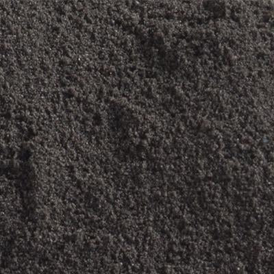 Close up of black polymer powder.
