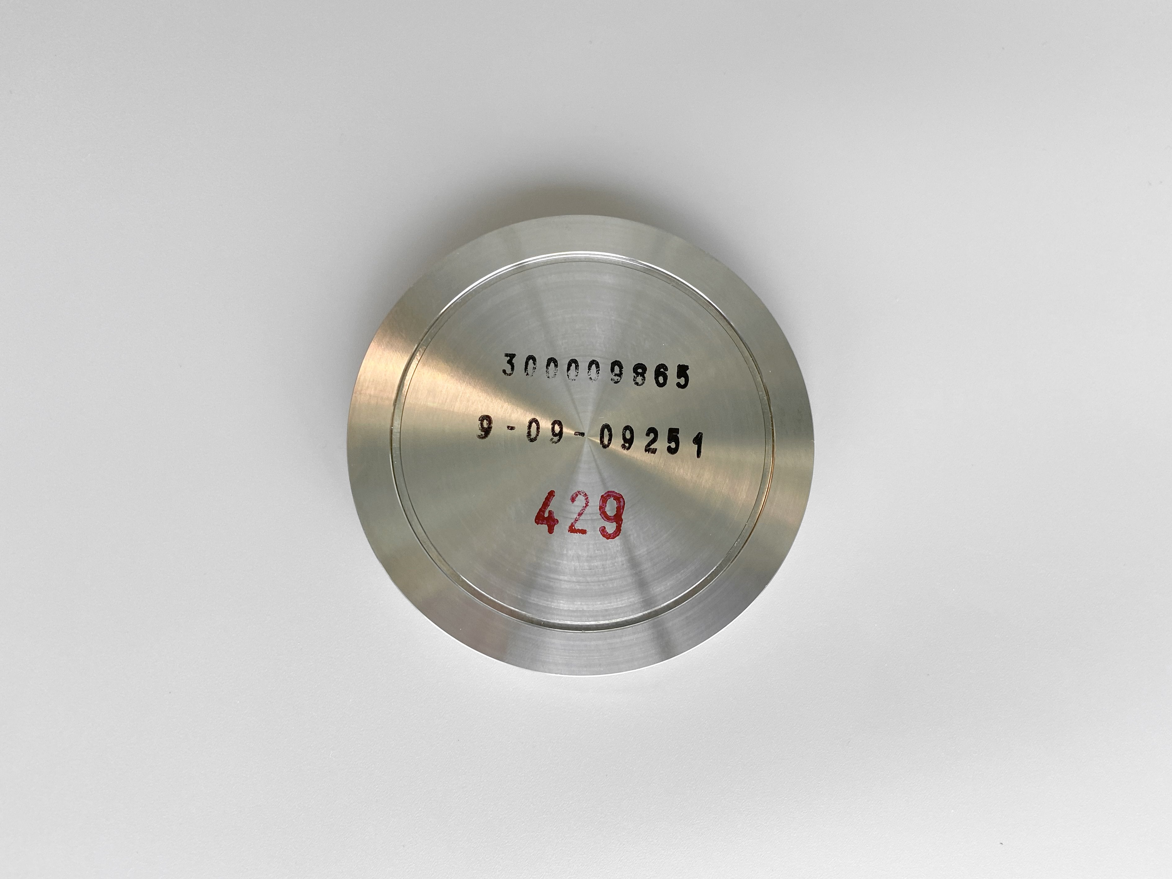 Round building platform made of titanium.